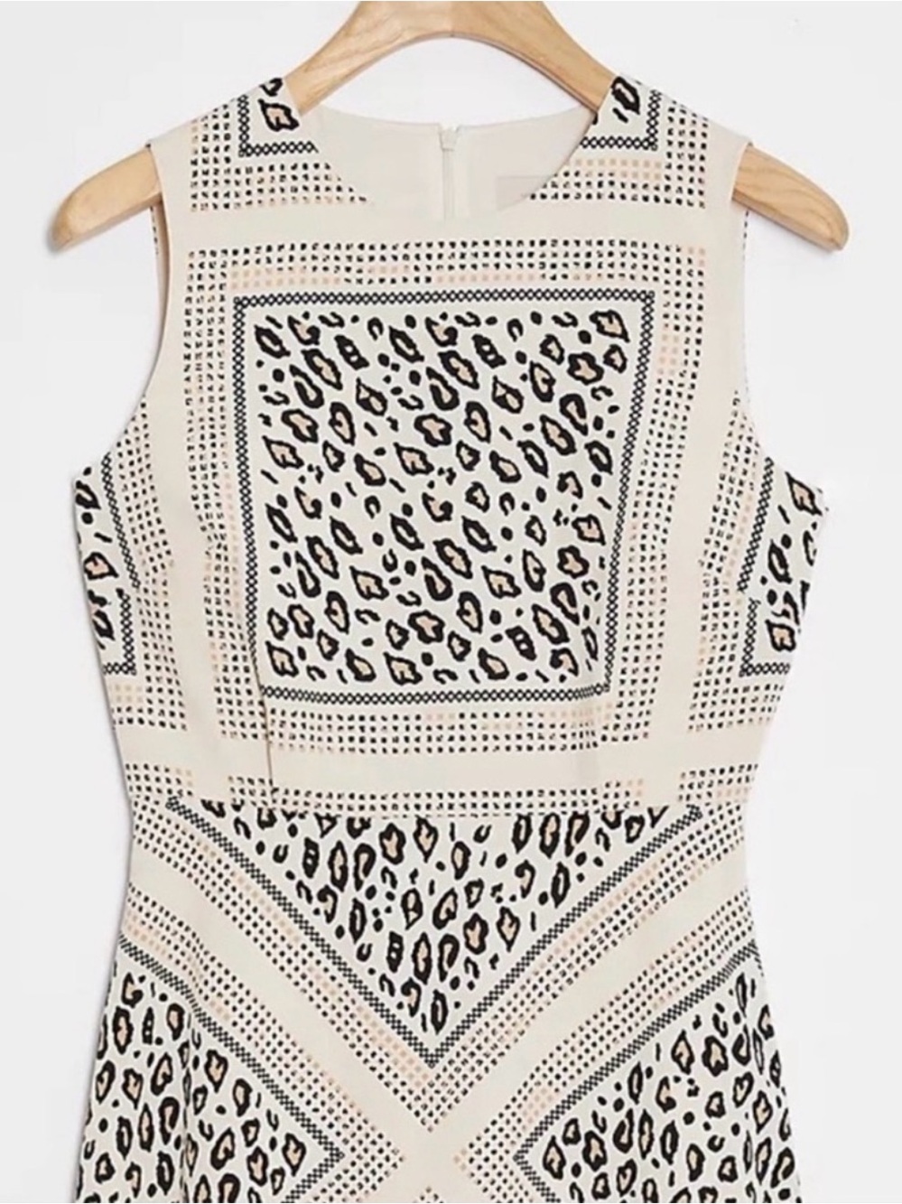 Anthropologie Mignon Doo Manon Leopard A-Line Midi Dress Small NWT Animal Print - Picture 5 of 7
